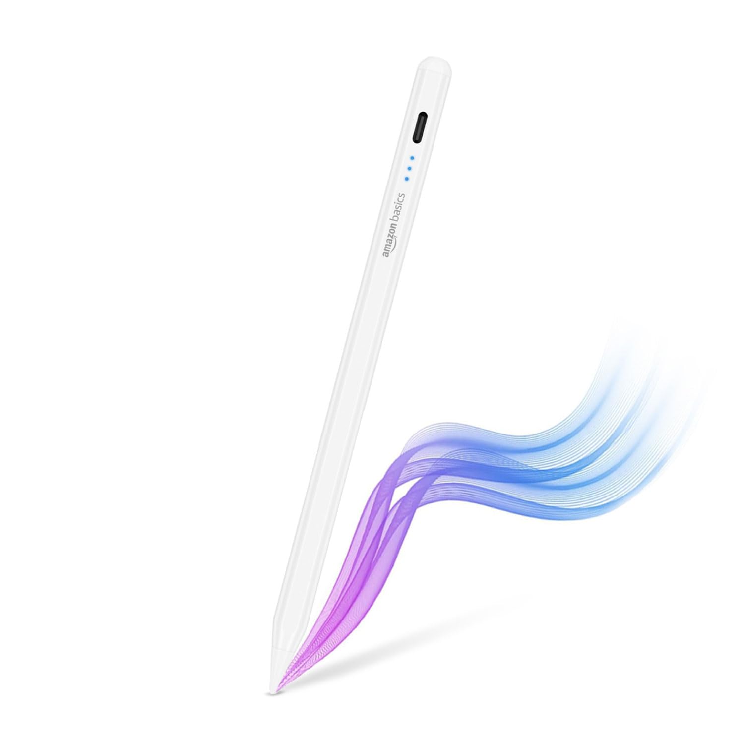 Sponsored Ad - amazon basics Stylus Pencil Only for iPad Models (2018-2024) with Angle Tilt Sensitivity, Palm Rejection, Up to 10 Hrs Playtime, Magnetic Attachment, Battery LED Indicator, 3 Lights, White