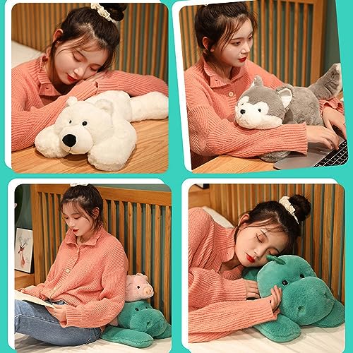 E-ALLDIR Weighted Anxiety Stuffed Animal, Weighted Dinosaur Plush Throw Pillowd, Super Soft Anxiety Dinosaur Stuffed Animals Plush, 50/70Cm Weighted Plushie Stufed Animal Toy Gift for Boys Girls