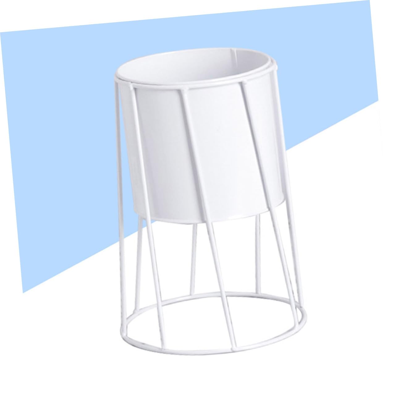 blumenstandStk Blumentopfhalterung Aus Metall Zimmerpflanzen Drinnen Leben Bonsaischalen Aus Metall Blumentopf Aus Metall Tischständer Pflanztöpfe Drinnen Anlage Weiß Kleiner Blumentopf