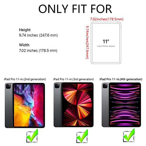 Clear Case For iPad Pro 11 inch 2022, 2021, 2020 (4th, 3rd, 2nd Generation) Soft TPU Case, Transparent Back Cover - Image 2