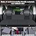 Car Rear Seat Mattress Extension Plate, Portable Mattress for Sleeping, Foldable Back Seat Extender, Increase Travel Trunk Space and Car Bed Camping Space for Car, SUV, Model Y/3 (Black-Oxford Fabric)