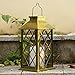 Tomshine Linterna Solar con Vela Efecto Luz LED Solar Jardín Lámpara,Estilo Vintage,...