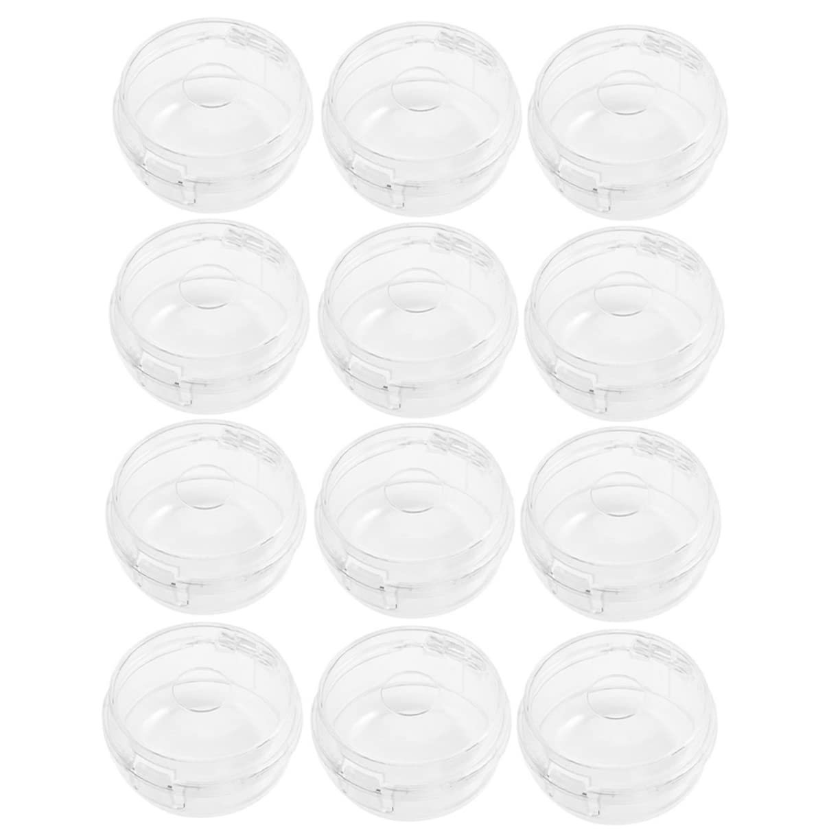 BESTonZON 12 Pack Gas Stove Knob Protectors Oven Lock Childproof Stove Covers Heat Resistant Transparent Easy to Store Kitchen