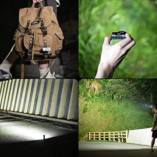 Wuben X0 Rechargeable Mini Flashlight With Magnet, 900 Lumens Pocket Edc Flashlights, 175° Floodlight Right Angle Flashlight, Super Bright Small Led Flashlights For Camping, Inspection, Repair #TOP6
