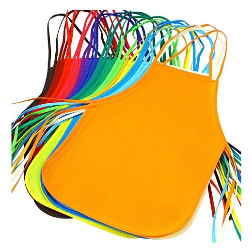 Amoboo Blouses et Tabliers d'artistes pour Enfants,12 Pièces Enfants Artistes Tabliers Imperméable Tissu Tabliers Peinture Dessin pour 2-8 Ans Kids Artisanat & Art d'activité de Peinture, Cuisine