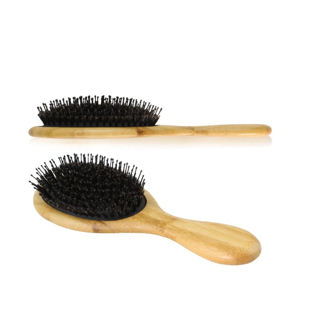 Pettine per uomini e donne, pettine per capelli con cuscino d'aria, pettine a rullo per massaggi, set da 4 pezzi, spazzola per sopracciglia, capelli ricci, pettine in legno da viaggio e pettine da
