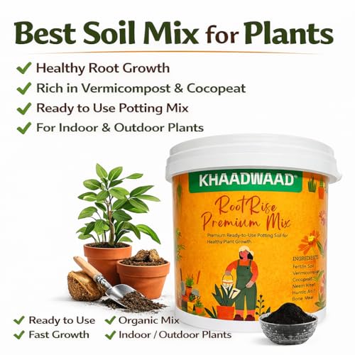 Image of Root Premium Organic Potting Soil Mix for Plants | Ready to Use Growing Medium for Home Garden, Terrace Garden, Pots, Planters & Vegetables | 20 KG
