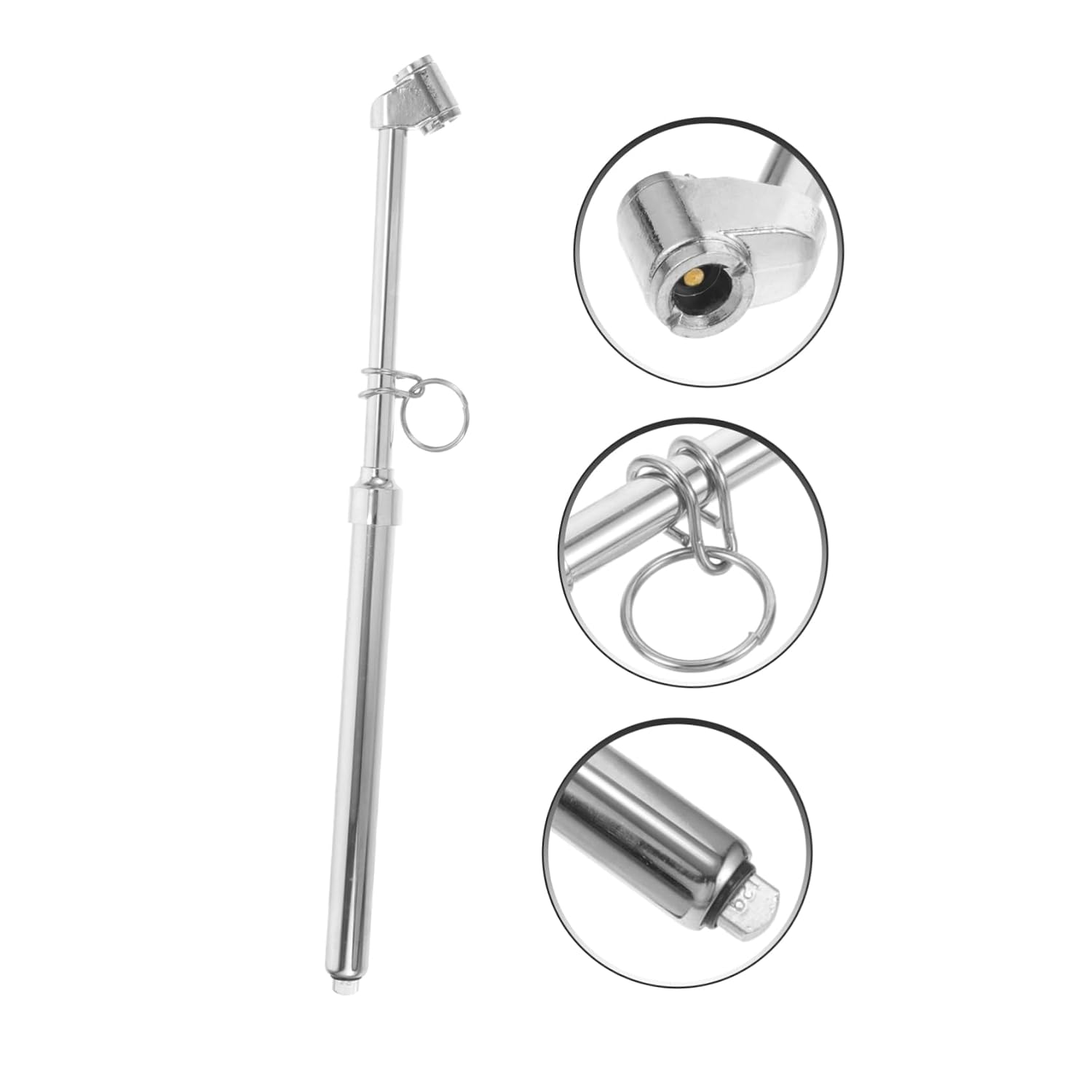 Pencil 10-160 Psi Stainless Steel Tire Pressure Gauge for Cars