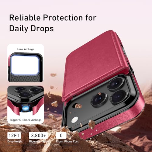 Goodon for iPhone 17 Pro Max/iPhone 18 Pro Max Case Wallet - Leather Cover - image 5