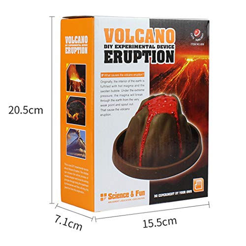 FunPa Kit de Experiência Científica Mini Volcano Erupção Laboratório Ciência Modelo de Ensino