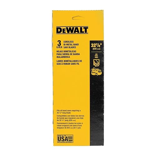 Miniatura 3 de DEWALT Hoja de sierra de banda portátil 32-78 pulgadas 0020 pulgadas 18 TPI paquete de 3 DW3983C