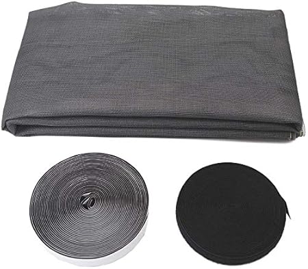 DM DASII MAT Room Mesh Screen Mosquito Window Curtains Net Protector Fly Screen Inset(Color:Grey) (Size:90cmx120cm)