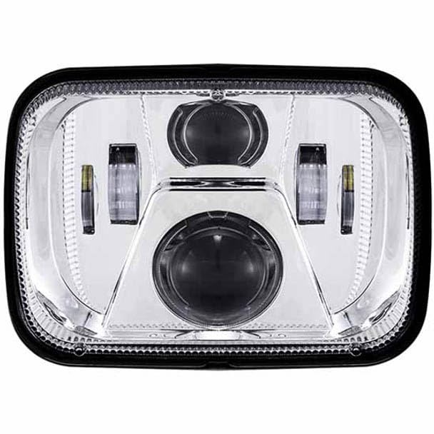 Technical Precision Replacement For INTERNATIONAL 7600 YEAR 2017 5X7IN 11 DIODE HIGH BEAM LED PROJECTOR HEADLIGHT W/ 6 DIODE LOW BEAM