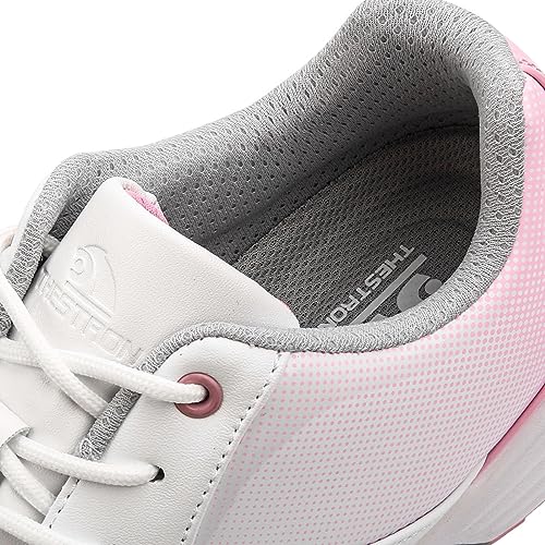 Zapatos de golf para mujer cómodos e impermeables para jugar sin resbalar 5
