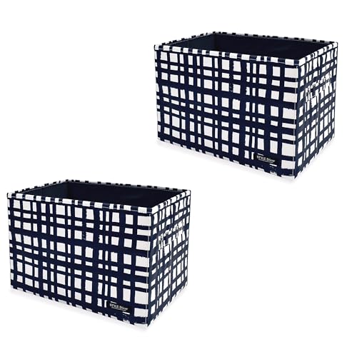 �X�^�C���f�R�[��(STYLE Decor) �t�@�u���b�N�{�b�N�X M�T�C�Y (25cm×38cm×25cm) 2�Z�b�g �C���f�B�S�`�F�b�N ���[�{�b�N�X ������� W4302502