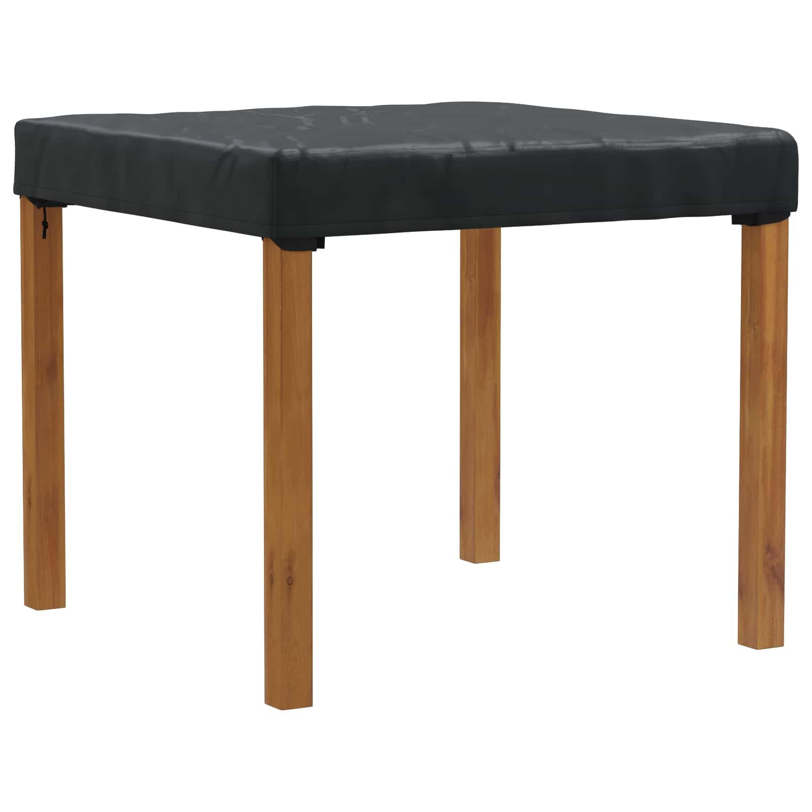 Obrusy uniwersalne, czarne, 92 x 92 x 15 cm, z torbą do przenoszenia, na meble ogrodowe, lounge, fotel, krzesło, stół, ławkę, taras, balkon, odporny na warunki atmosferyczne