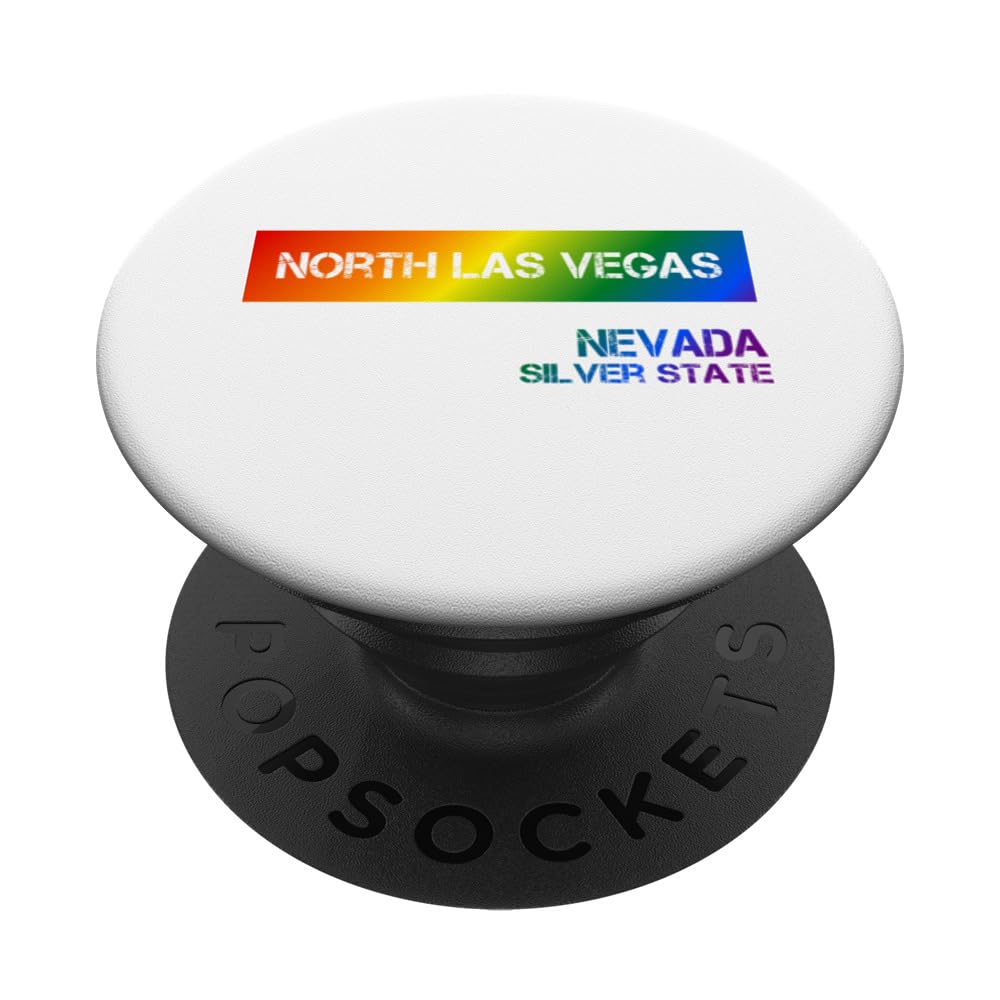 North Las Vegas Design College Nevada PopSockets Swappable PopGrip, Black