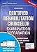 Certified Rehabilitation Counselor Examination Preparation (Book + Free App)