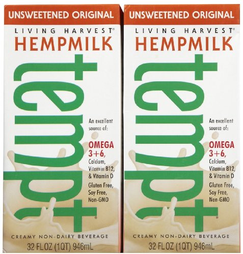 Living Harvest Hemp Milk - Unsweetened Original - 32 oz