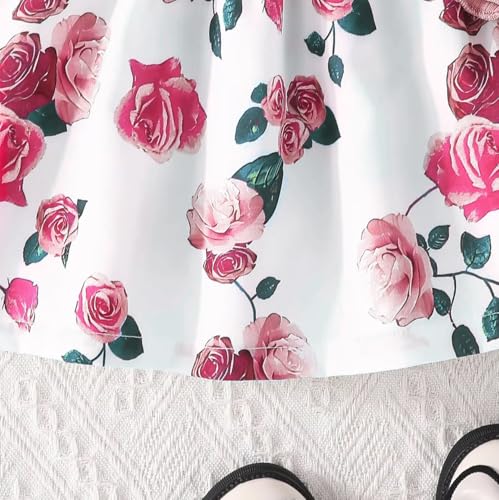 Image of Buy & Try Berry Lycra Girls Printed Frock, Full Sleeve, Soft Stretchable Fabric, Comfortable Party & Casual Wear Dress for Kids