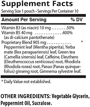 Miniatura 2 de Teaza Herbal Energy Tabaco alternativo y inmersión saludable, sin cafeína Golpeando cereza negra y menta Paquete