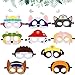 Masques d'Animaux Feutre,10Pcs Paw Dog Patrol Masques,Patte Chien Patrouille Jouets Chiot Masques De Fête d'anniversaire,Animaux Masques Enfants,Chiot fête Masques,Masques de Déguisement pour Enfants