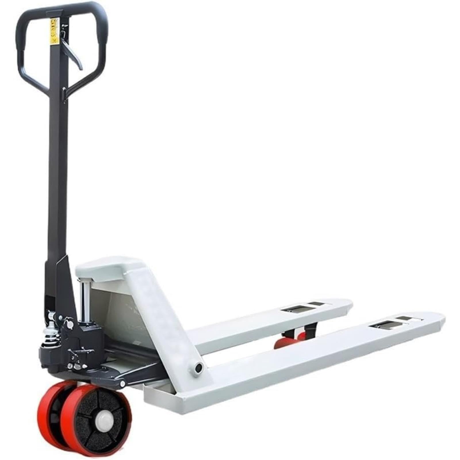 Transpallet Manuale per Impieghi Gravosi, Carrello Idraulico della Piattaforma con Le Ruote, Carrello Elevatore Industriale a Mano