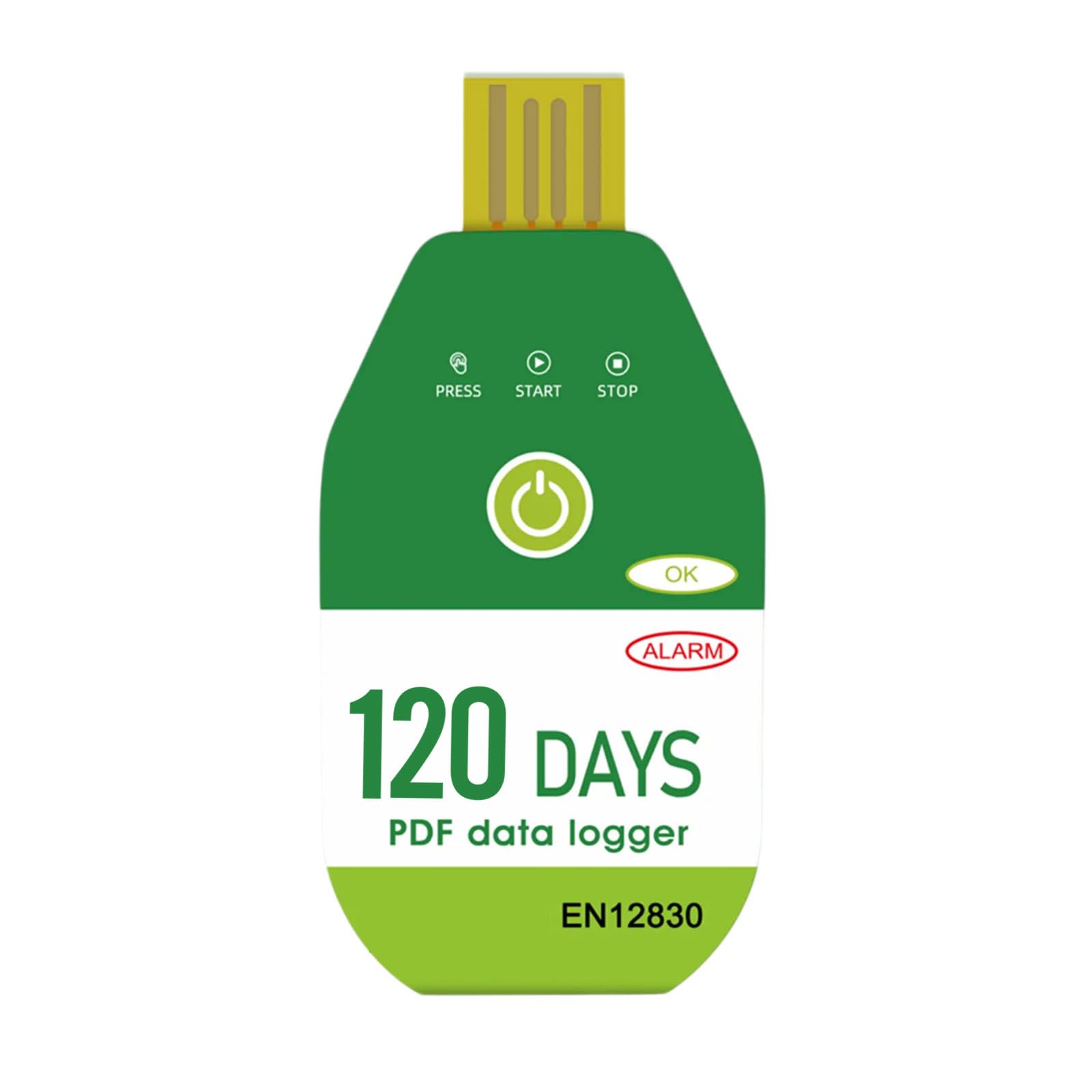 Buxuaaaa 120 Days Usb Temperature Recorder 60/90 / For Cold Chain Transport Freezer Food And Medicine Storage Temperature Logger