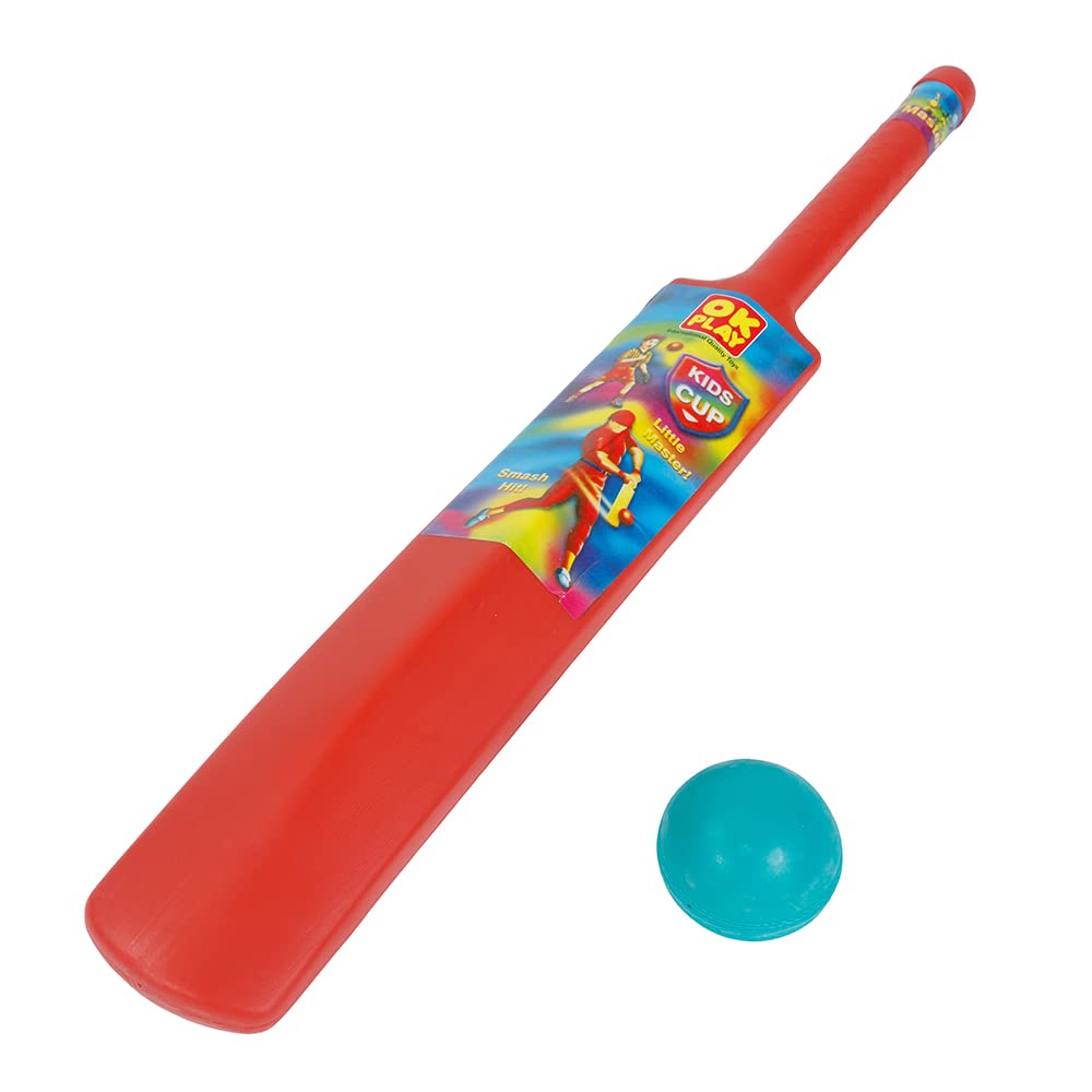 OK Play My First Cricket Bat with Ball | Plastic Bat for Kids | Improves Hand Eye Coordination & Mental Alertness | for 5+ Years (B00A8X2OXK) Amazon Price History, Amazon Price Tracker