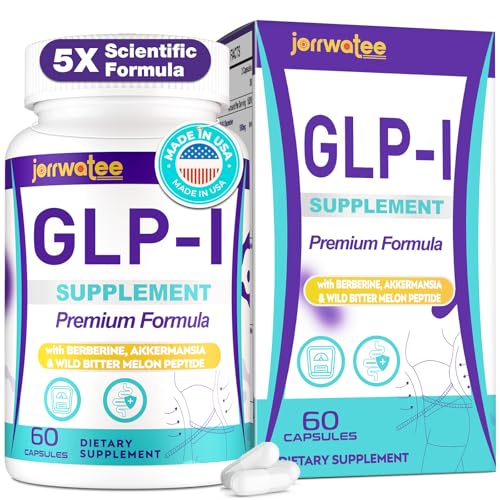 Jorrwatee GLP-l, GLPl Supplements Women & Men, 14-in-1 GLPl probiotic