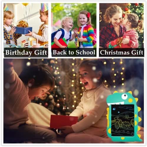 LCD Writing Tablet Kids, Drawing Tablet for Kids Educational Toys Dinosaur Gift for 3 4 5 6 Years Old Boys Girls Reusable Drawing Pad Supplies Toddlers Toy for Birthday Gift