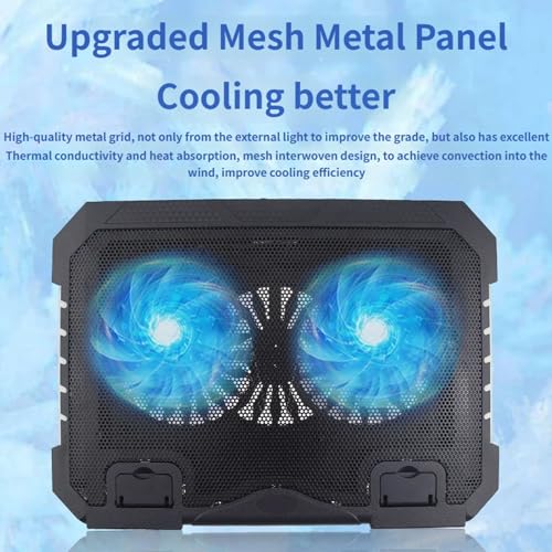Soporte portátil para laptop con ventiladores silenciosos miniatura 6