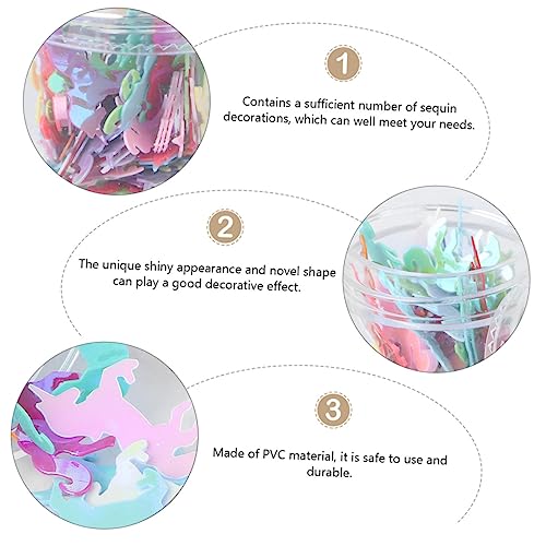 EXCEART 10 Caixas De Acessórios De Joias De Lantejoulas Decoração De Nail Art Materiais De Joias Col