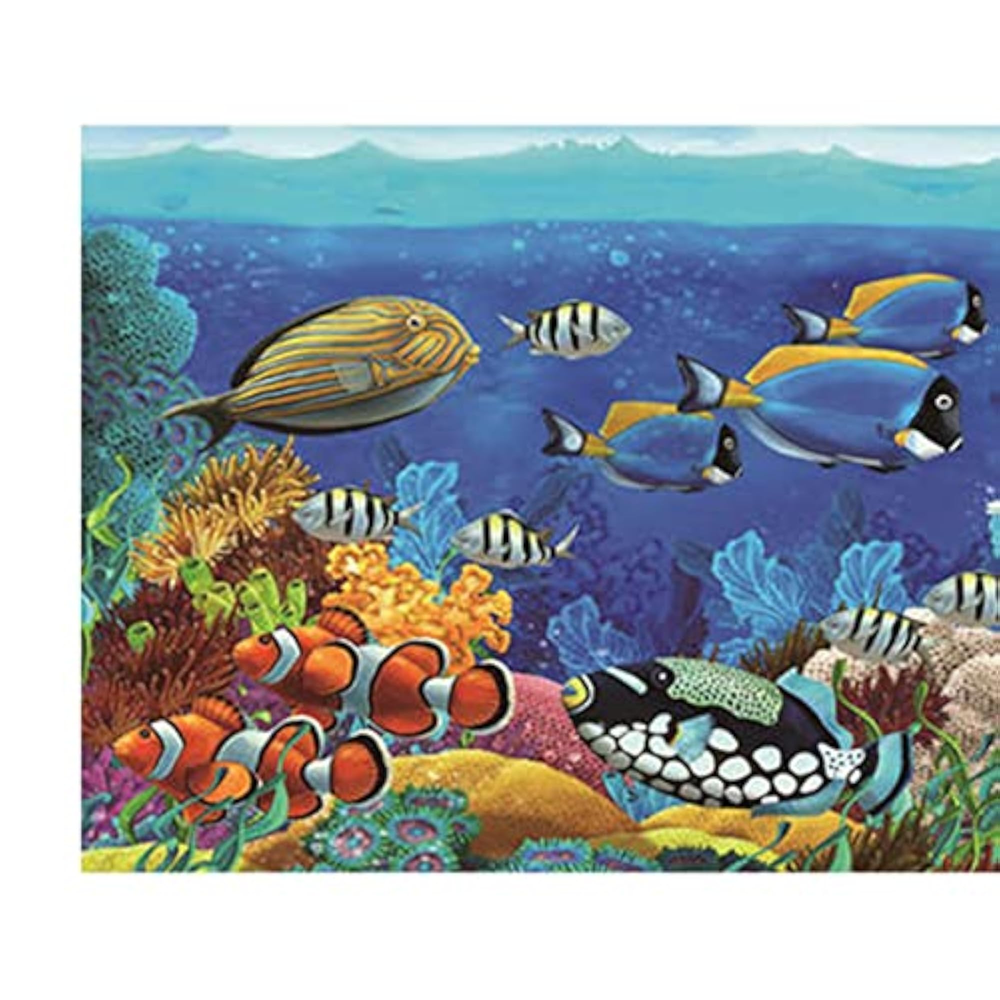 Aquarium Background Sticker Fish Tank Backdrop Poster Wallpaper