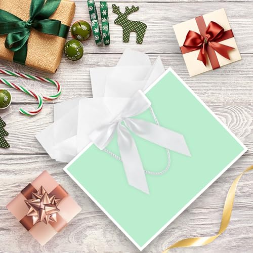 Image of JMANNI Gift Bags with Handles, 13 inch Medium Gift Bag for Presents, 1 Pcs Bags with 2 Tissue Paper and 1 Cards for Baby Shower Wedding Bridal Shower Mother's Day Birthday Party (Green)