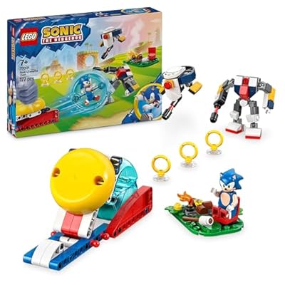 LEGO Sonic The Hedgehog Conflit au feu de Camp de Sonic - Jouet de Construction Collector pour Enfants et Fans de Jeux vidéo - Set à Construire pour Les garçons et Les Filles dès 7 Ans 77001