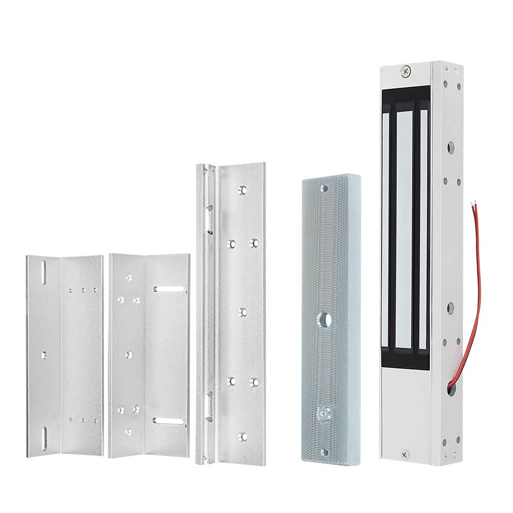 Elektrisch magnetisch slot DC12 V 280 kg / 600 lbs, elektromagnetisch slot met enkele deur, houdkracht, NC-modus, voor deurtoegangscontrolesysteem