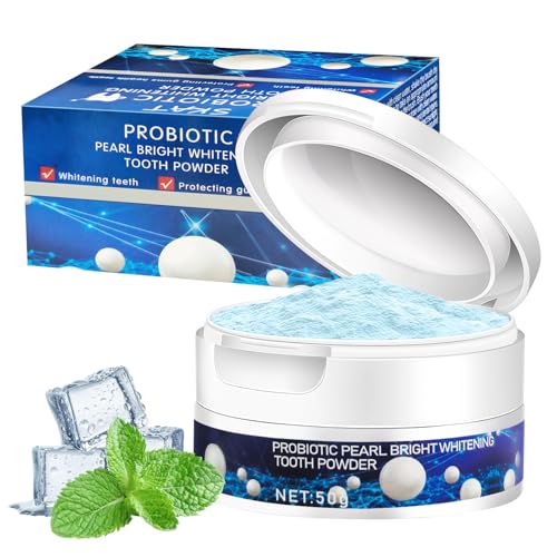 50g Polvo Blanqueador de Dientes,Blanqueador Dental Polvo professional, Polvos Blanqueadores Dientes, Eliminación eficaz de las manchas dentales, Blanqueamiento Dental de Larga Duración