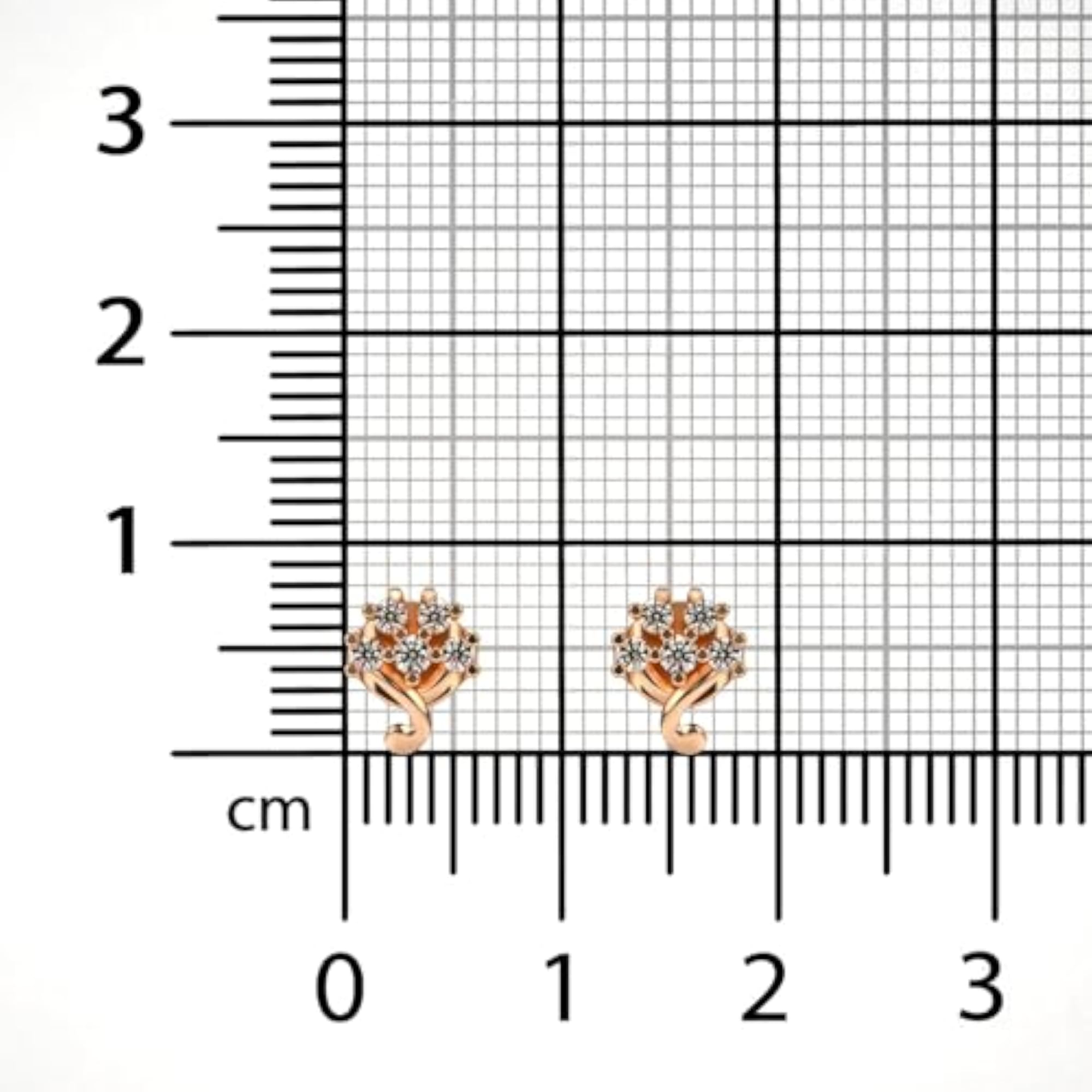 Women's Sterling Silver & Lab Grown Diamond 0.20cts Earrings, Elegant