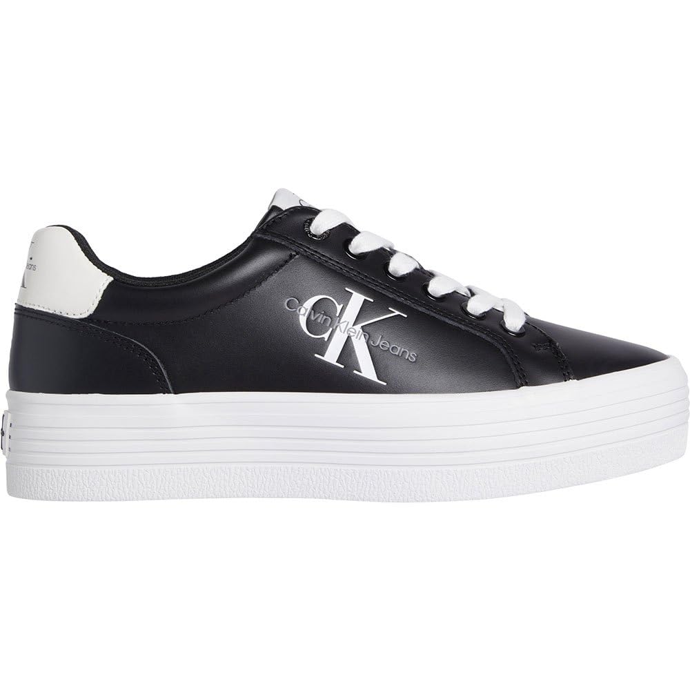 Calvin Klein Jeans Vulc Flatform Laceup LTH Yw0yw01474, Zapatillas Deportivas Mujer