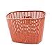 Garneck Panier de Vélo en Plastique Panier de Vélo Panier Avant Fournitures de Vélo pour Animaux de Compagnie Sac à Main Pique-Nique Aliments (Café)