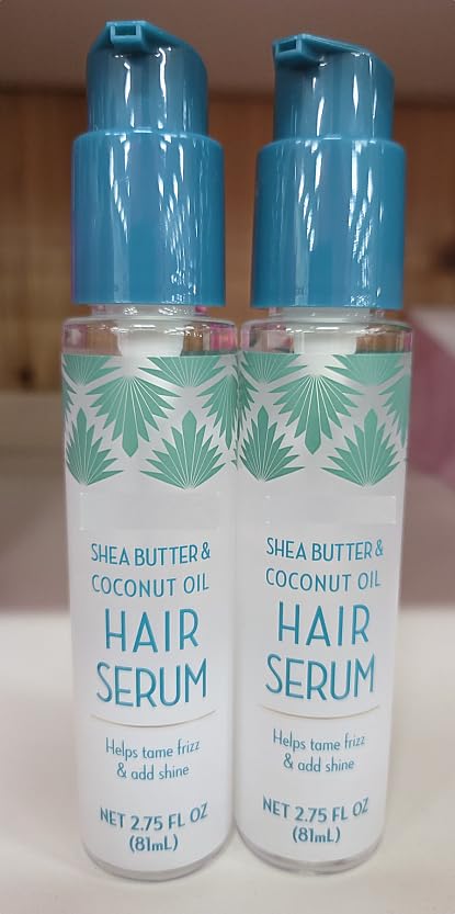 Trader Joe Shea Butter & Coconut Oil Hair Serum 2.75fl oz 81ml (Two Bottles)