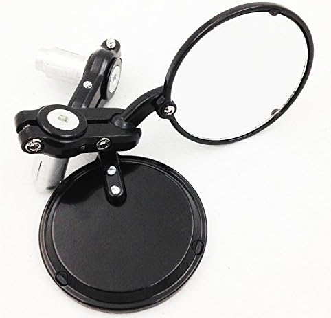 Miniatura 5 de XKH grupo motocicleta negro aluminio redondo mini bar extremo 78 "espejo para Cafe Racer Clubman CB XS KZ GS nuevo