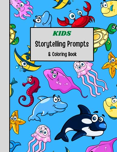 Storytelling Prompts For Kids: This awesome coloring and sketch book has 3 questions per picture to act as guided story and picture writing prompts for your children. It will feed their creativity whilst they are having fun. Ideally suited for ages 4-8.