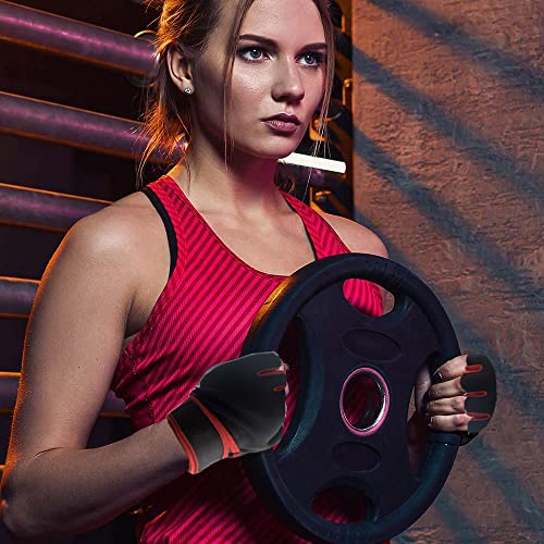 Image of Sports Glove for Men&Women, Gloves Gym Workout, Gym Accessories Men, Gym Gloves Men Workout, Sport Glove, Fitness Gloves, Hand Glove Gym Men, Grip Gloves, Exercise Gloves (RED)