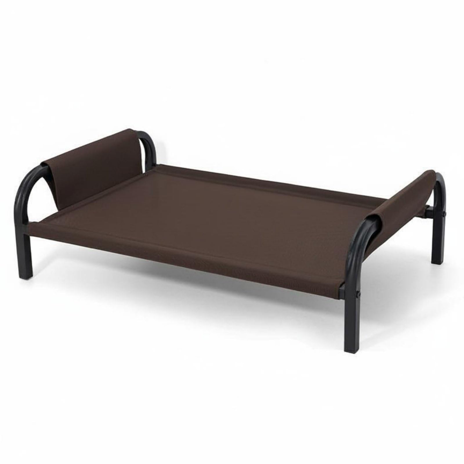 Lit pour chats en métal marron parfait pour les siestes d'été au frais