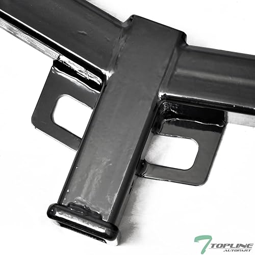 Miniatura 5 de Clase 3 III - Tubo receptor negro de 2 pulgadas para parachoques trasero para remolque de remolque compatible con Jeep Cherokee 14-19