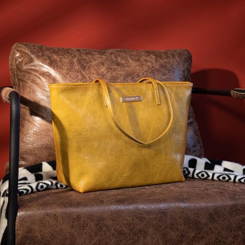 Image of Montana West Medium Tote Bags for Women Shoulder Handbag with Zipper Lightweight Everyday Purse for Work, Travel, or Shopping
