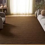 SAFAVIEH Area Rug 8x10 - Kilim Collection - Large - Brown, Handmade Wool, Ideal for...