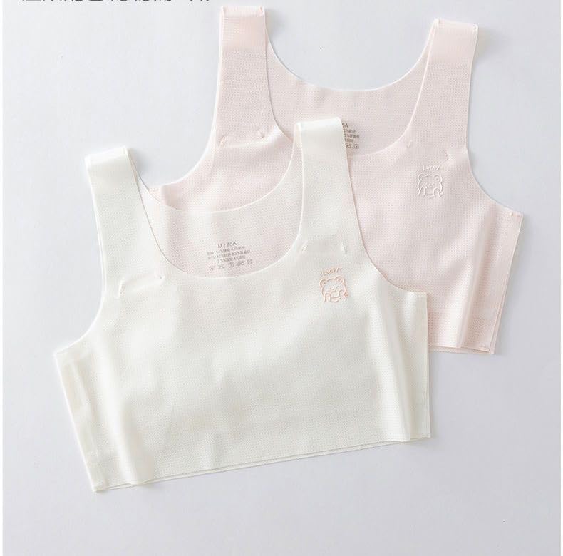 Training Bras for Girls Seamless Cami Bralettes Sports Striped Vest with Padding3